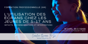 L'utilisation des écrans chez les jeunes de 5-17 ans